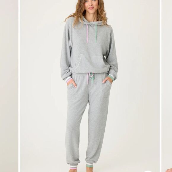 PJ SALVAGE - Peachy Party Courtside Lounge Hoodie - Picture 1 of 5